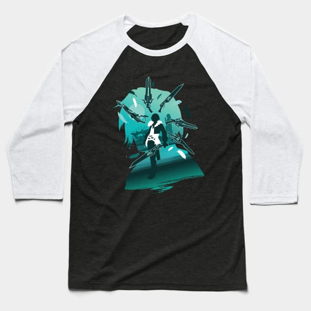 Protagonist Squall Baseball T-Shirt by HyperTwenty